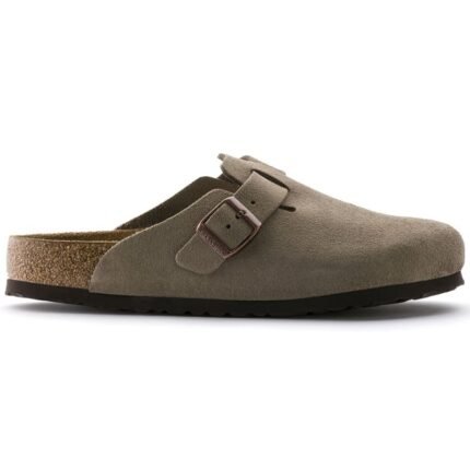 Birkenstock Boston Soft Footbed - Suede Gray Taupe