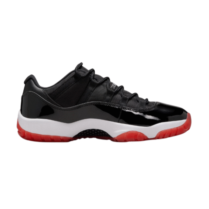 Air Jordan 11 Retro Low Bred Men's Black & Red Sports Sneaker