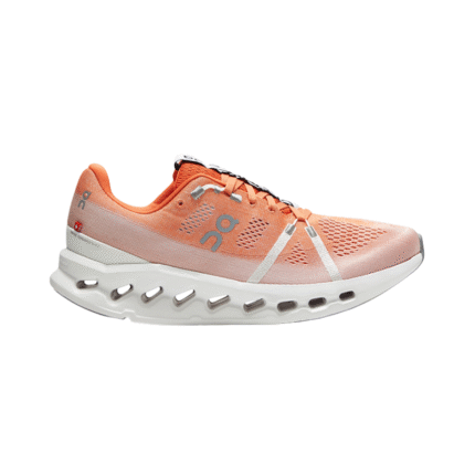ON Running Cloudsurfer - White/Flame Orange